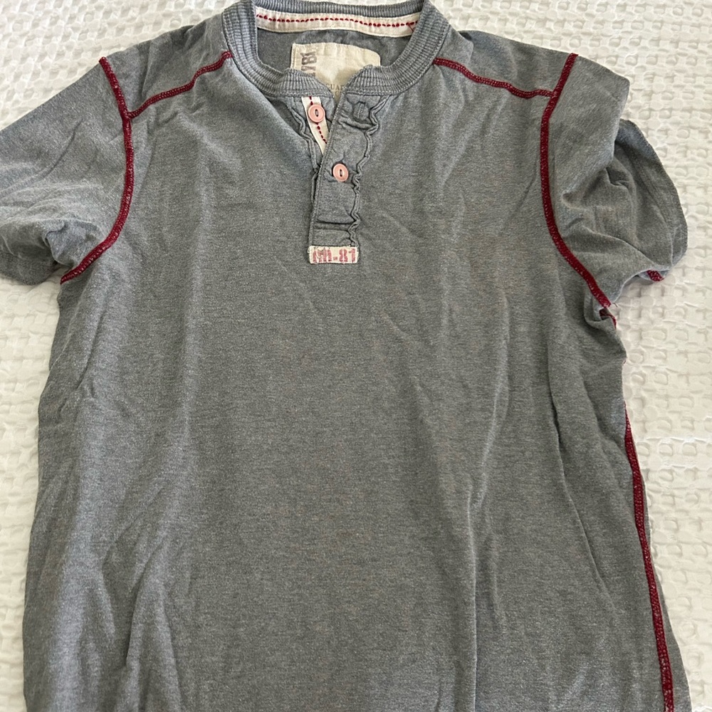 Company 81 Grey Tshirt with Red Stitching